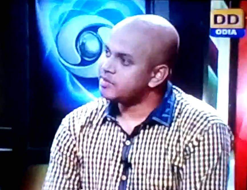 Suvendu Shekhar Giri as a panelist on Doordarshan Odia TV discussing Digital India, 2014